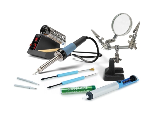 SOLDERING STATION KIT WITH ADJUSTABLE TEMPERATURE : 40 - 48 W - 150 - 480 °C