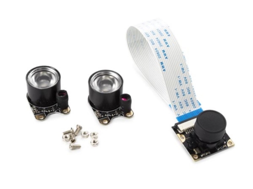 MODULE CAMÉRA AVEC 2 LED IR POUR RASPBERRY PI